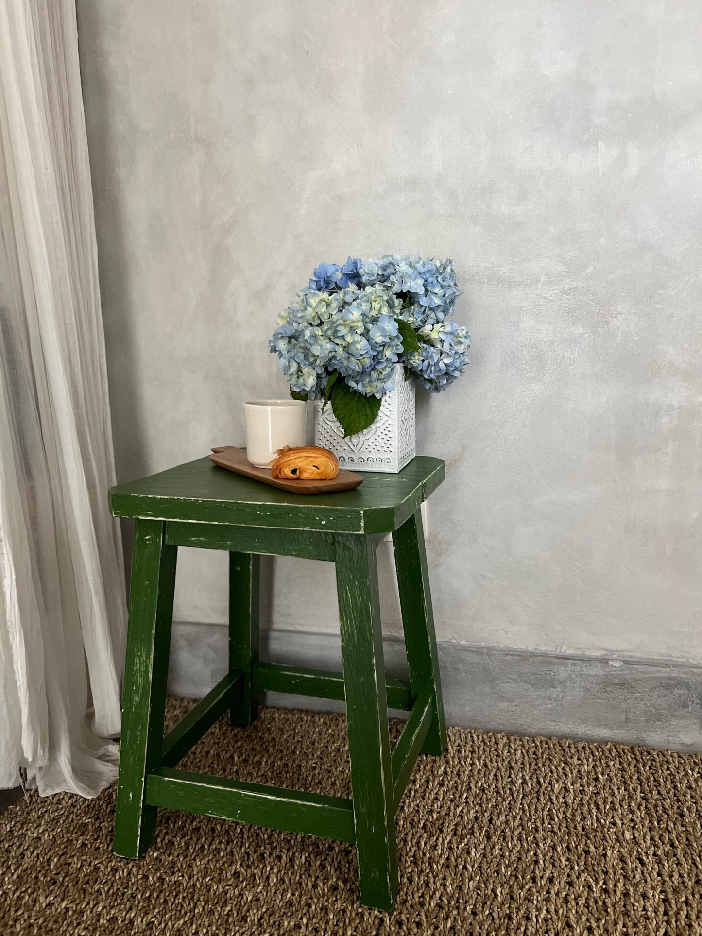 Florence Stool Square Green