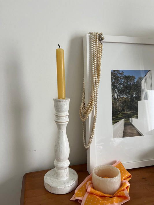 Florence Candlestick White
