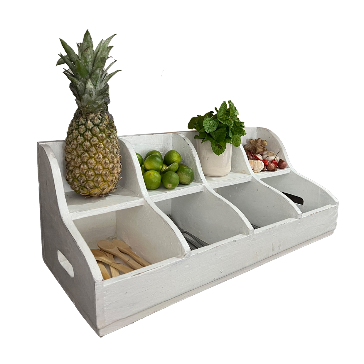 Florence Bench-top Caddy White