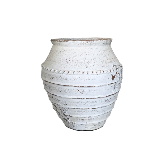 Lombok Pot Mia Antique Whitewash S 40x40cm