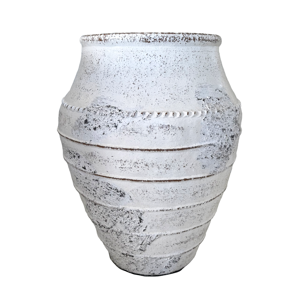 Lombok Pot Mia Antique Whitewash L 50x60cm