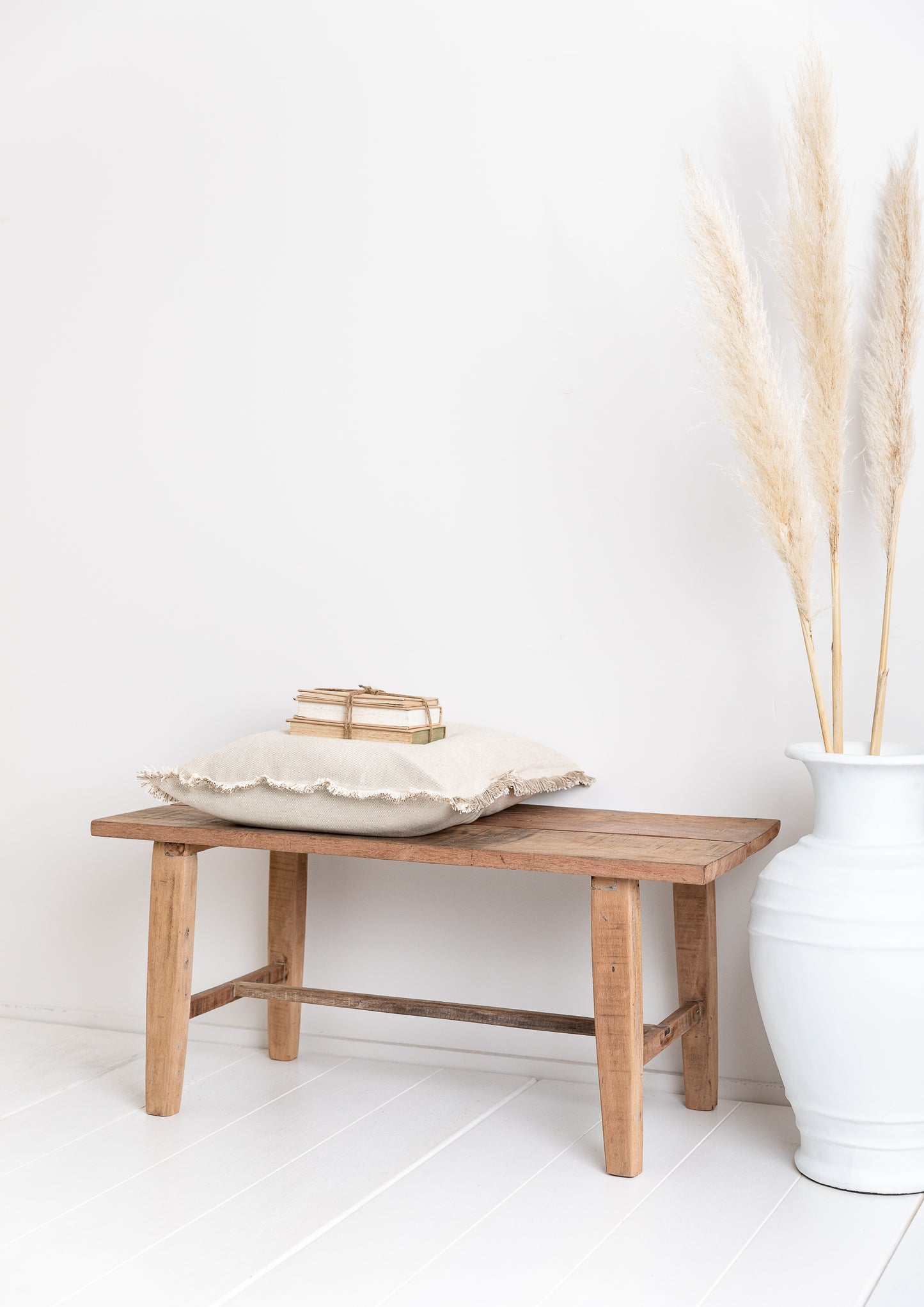Teak Wide Bench Natural 100cm