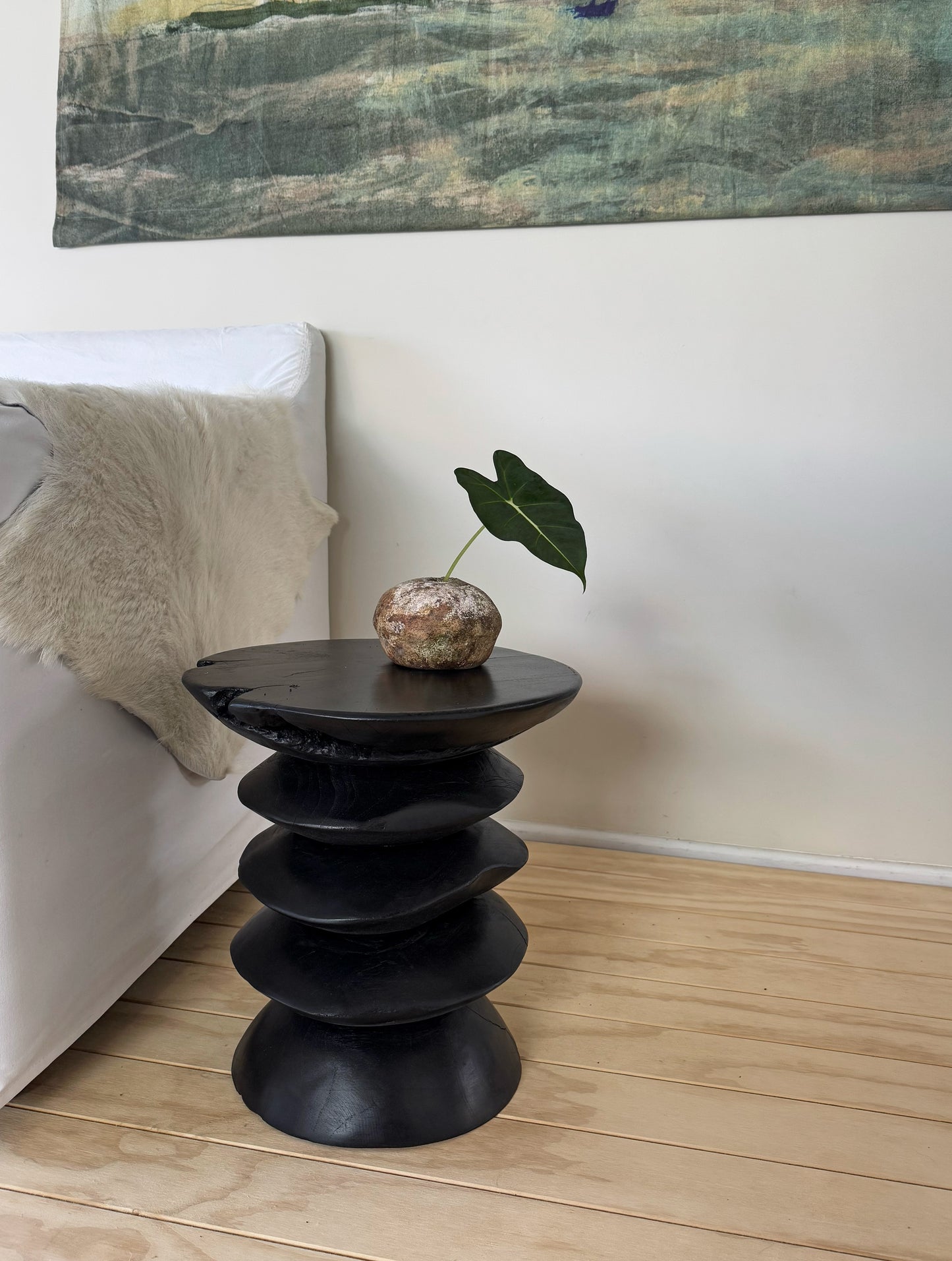 Side Table Indie Black 30x40cm