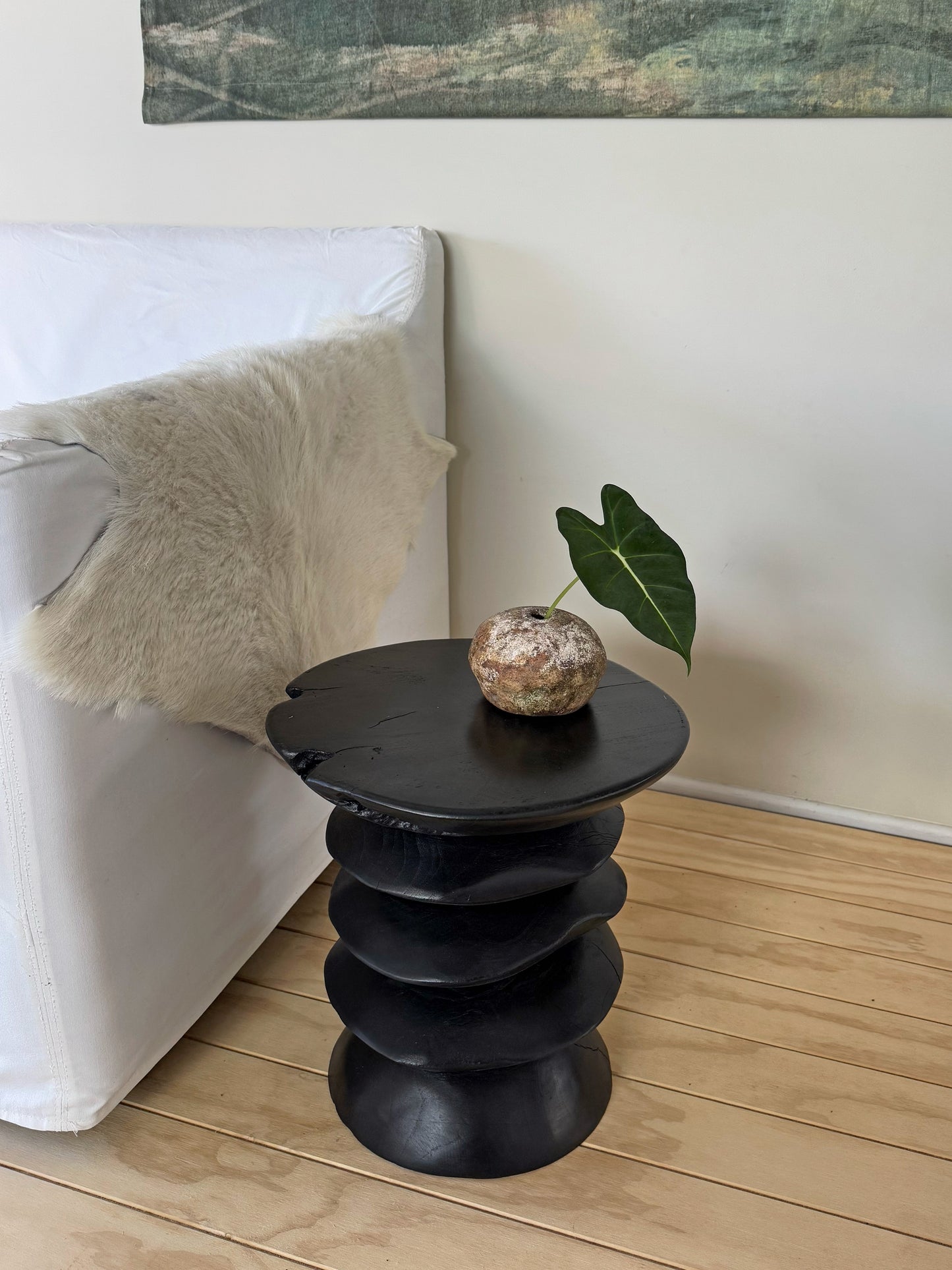 Side Table Indie Black 30x40cm
