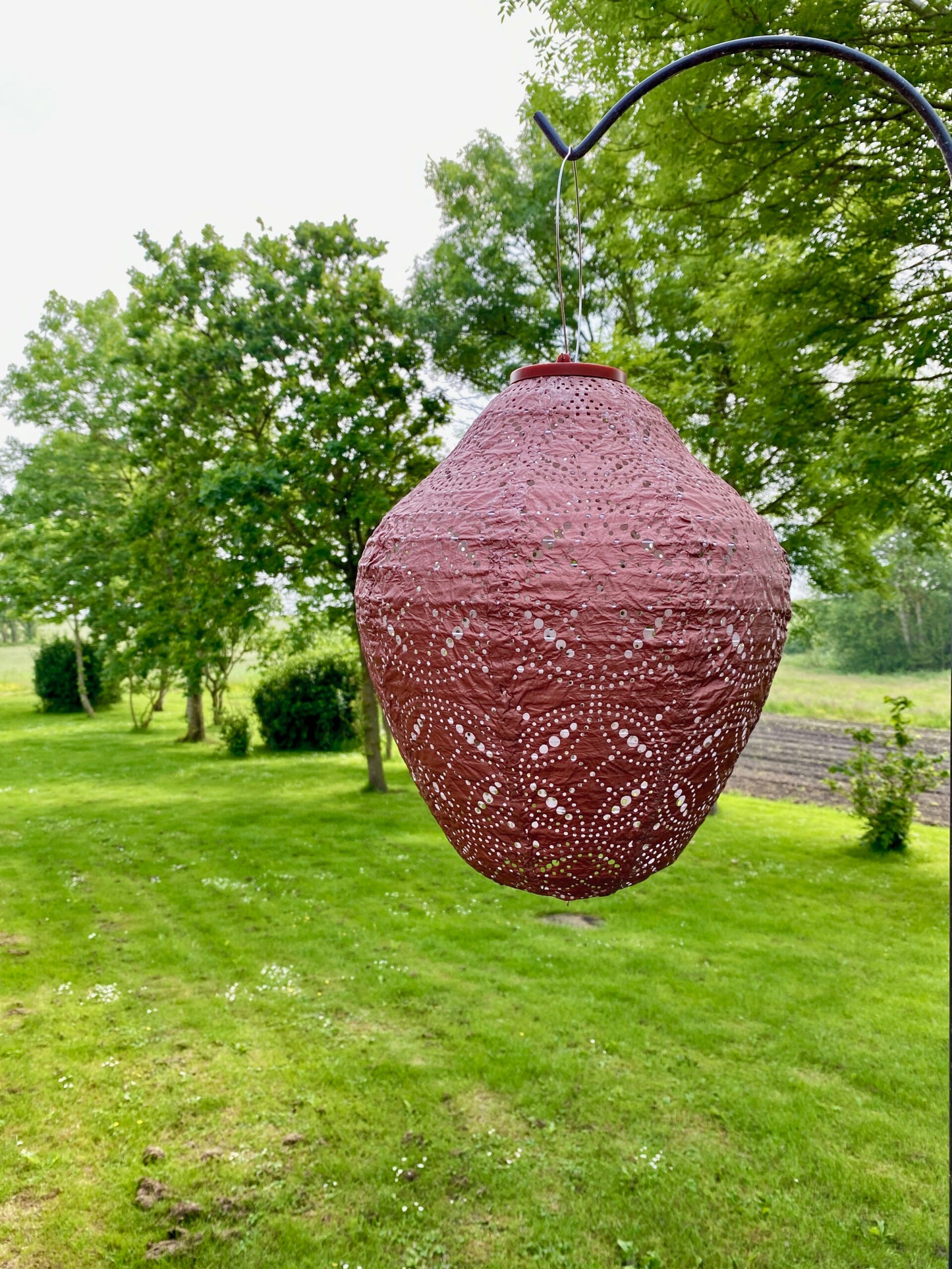 Lumiz Lantern Jar 30cm Copper Mandela