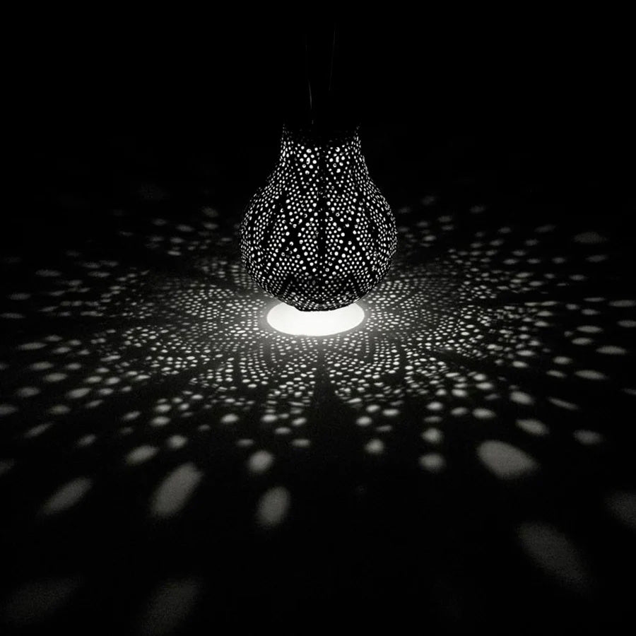 Lumiz Lantern Bulb 20cm Petrol Ikat