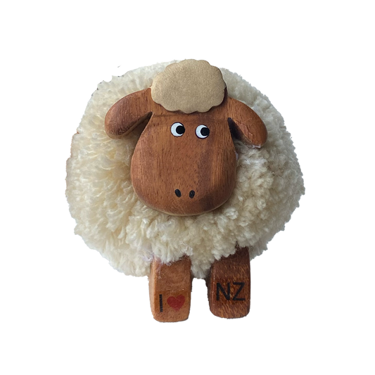 Sheep Pompom Figurine XL Medium
