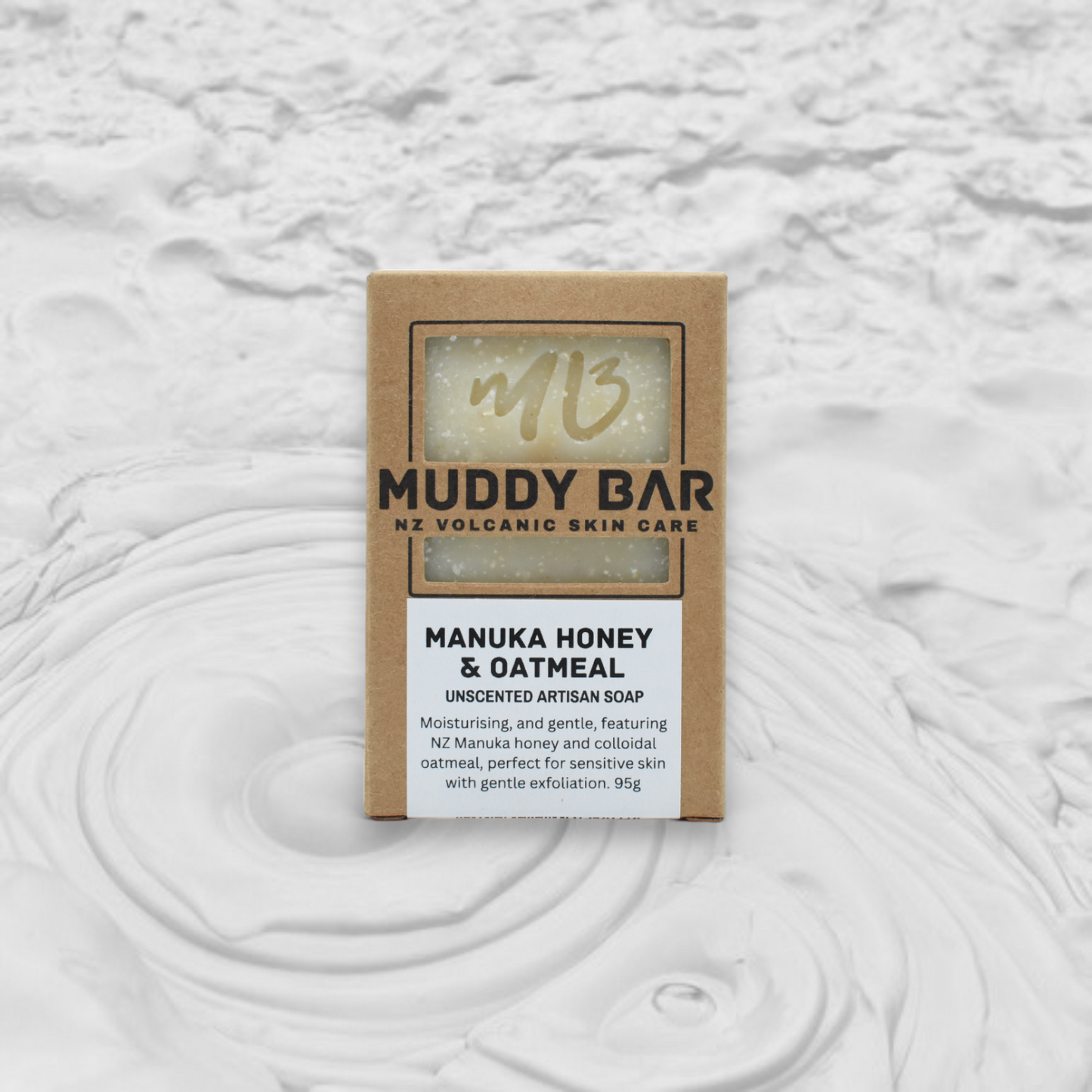 Muddy Bar Manuka, Honey and Oatmeal Artisan Unscented Soap