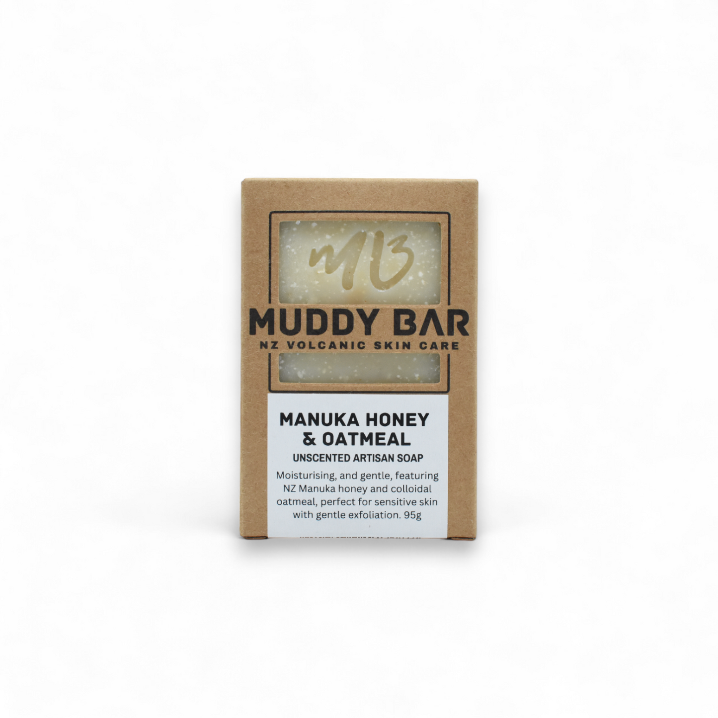 Muddy Bar Manuka, Honey and Oatmeal Artisan Unscented Soap
