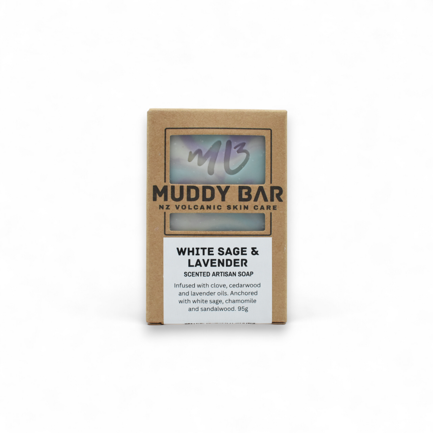 Muddy Bar White Sage & Lavender Artisan Soap