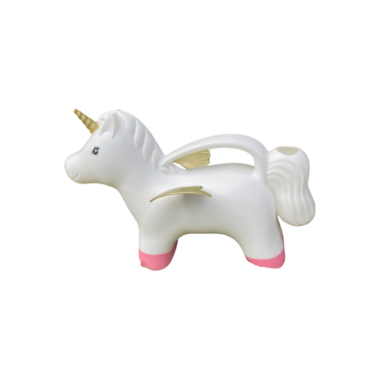 Watering Can Flying Unicorn White