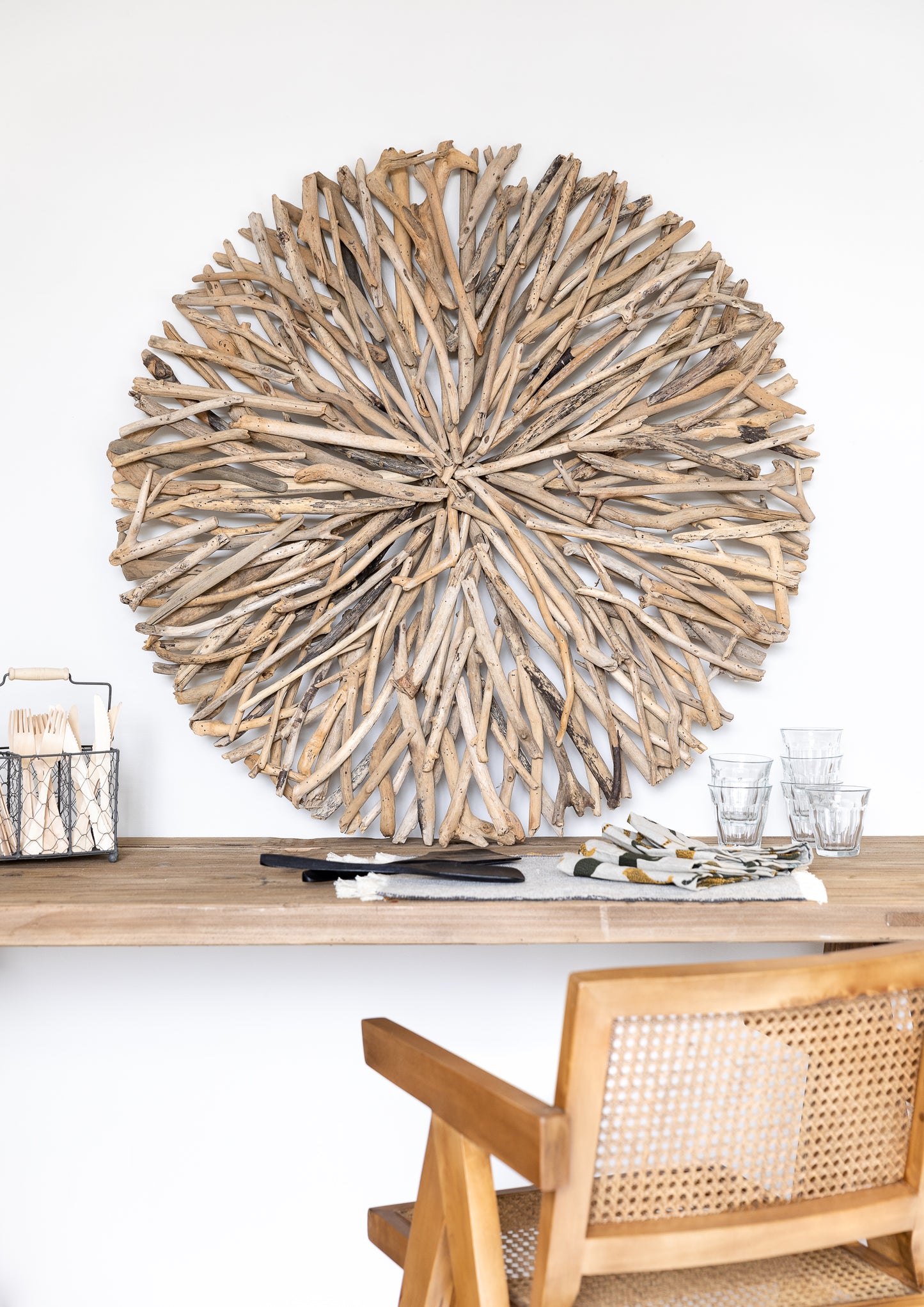 Driftwood Decorative Hanging Circle 100cm