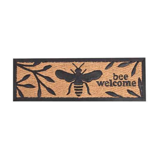 Bee Print Rubber Doormat