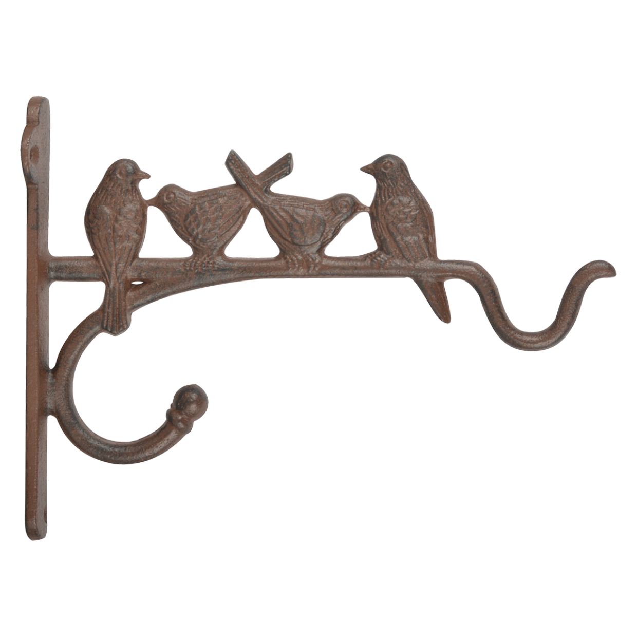 Cast Iron Basket Hanging Hook With Birds