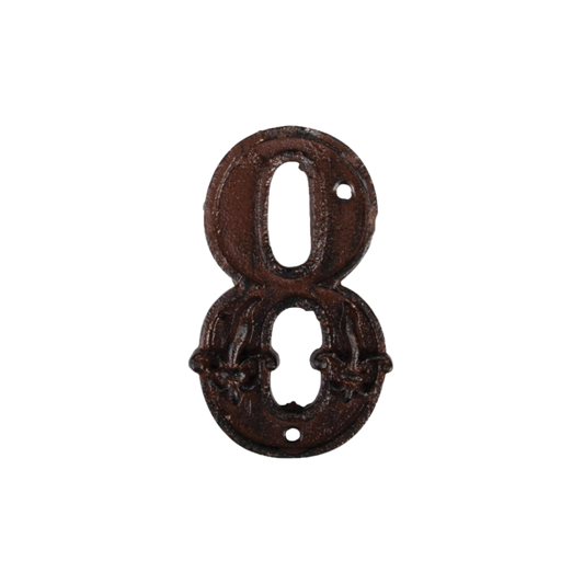 Cast Iron House Number `8`