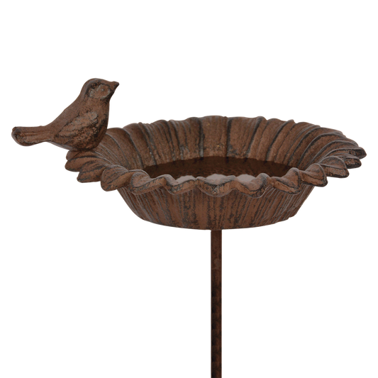 Cast Iron Bird Bath On Stick