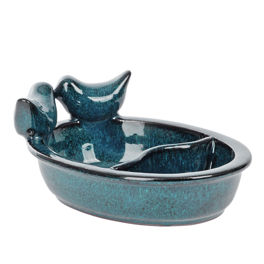 Bird Feeding & Drinking Bowl Blue